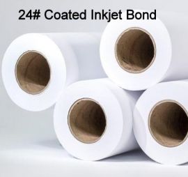 36" x 150' 24# Coated, High Resolution Plotter Paper, 4 rolls/case