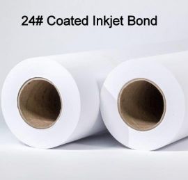30" x 300' 24# Coated, High Resolution Plotter Paper, 2 rolls/case