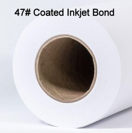 24" x 100' 47# Coated, High Resolution Plotter Paper,1 roll/case