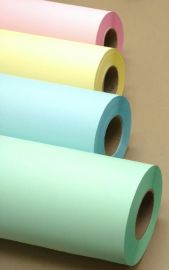 24" x 500' 20# Bond - Yellow Tinted Paper Rolls   2 rolls/case (3" Cores)